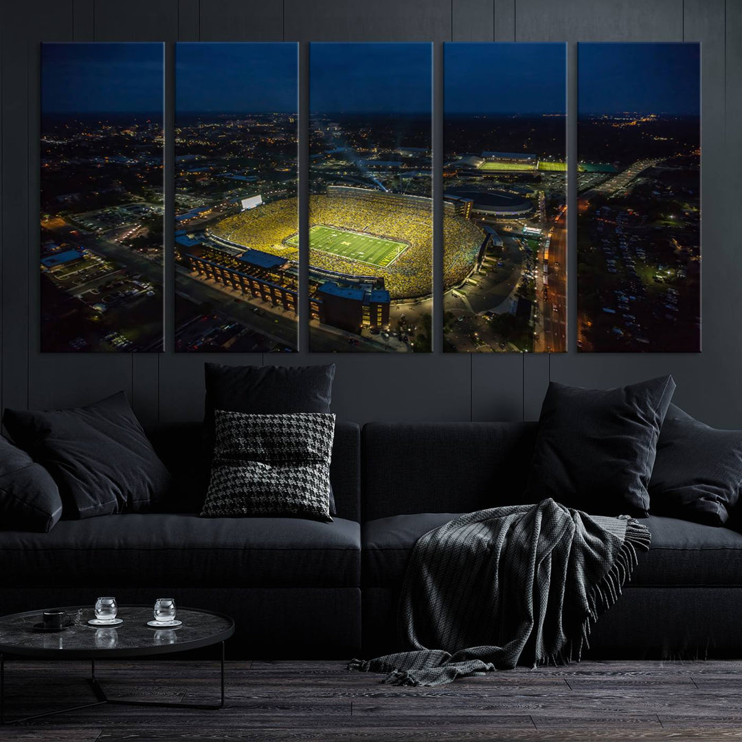 Michigan Canvas Wall Art gifts Sport Canvas Print Stadium