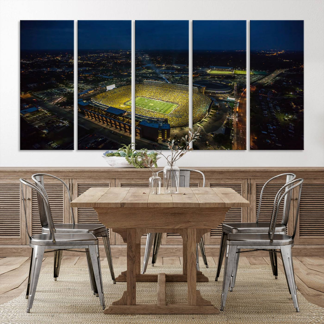 Michigan Canvas Wall Art gifts Sport Canvas Print Stadium