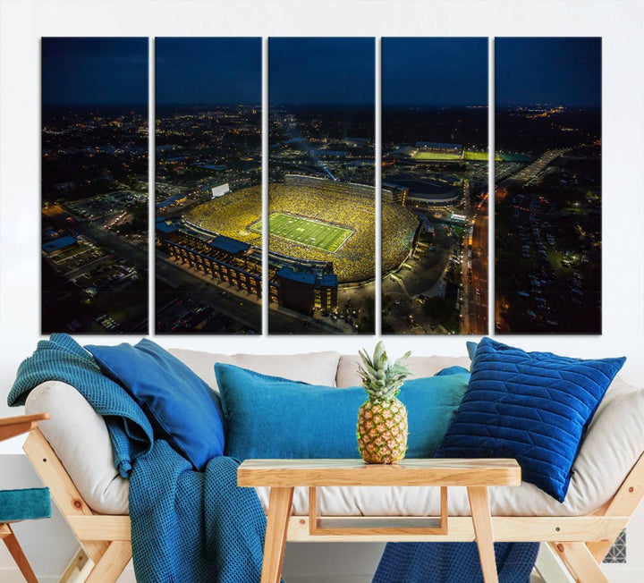 Michigan Canvas Wall Art gifts Sport Canvas Print Stadium