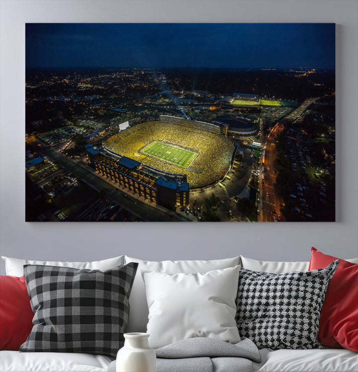 Michigan Canvas Wall Art gifts Sport Canvas Print Stadium