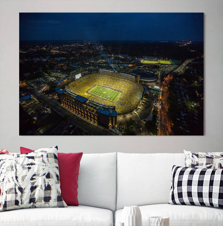 Michigan Canvas Wall Art gifts Sport Canvas Print Stadium