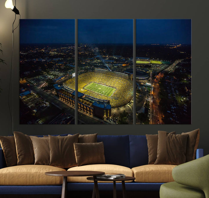 Michigan Canvas Wall Art gifts Sport Canvas Print Stadium