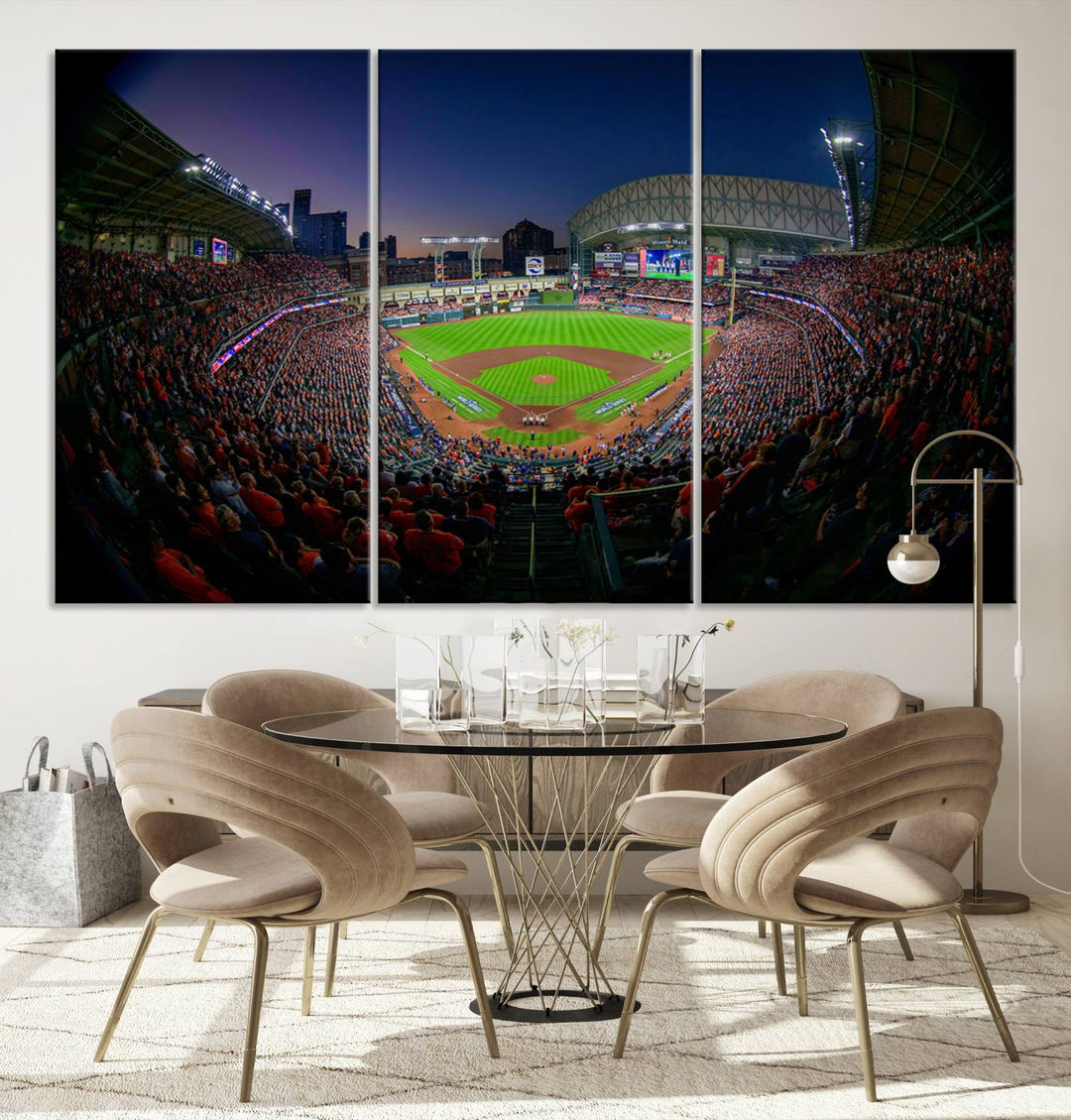 Minute Maid Park Houston Astros Stadium Wall Art Canvas Print