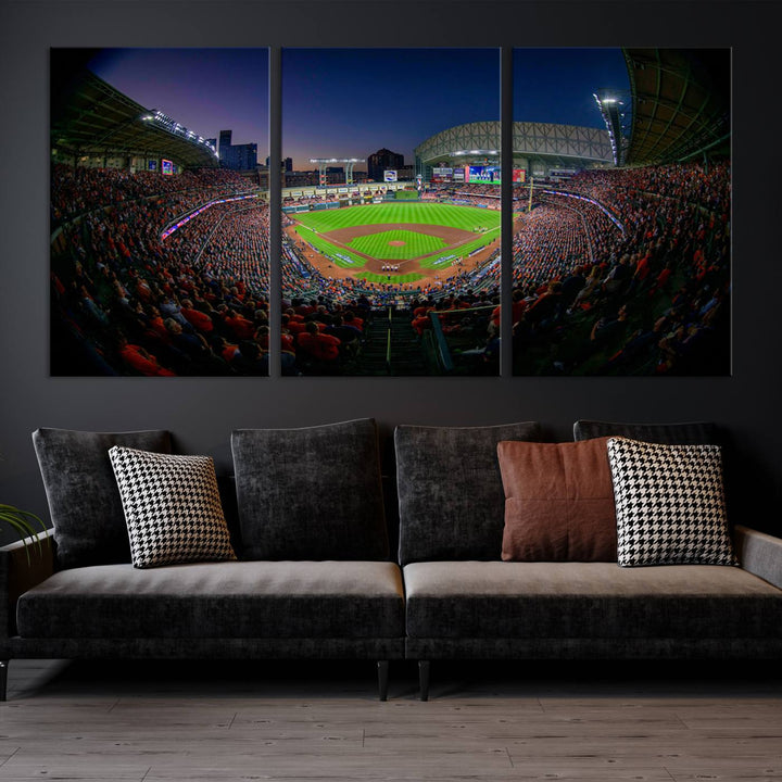 Minute Maid Park Houston Astros Stadium Wall Art Canvas Print