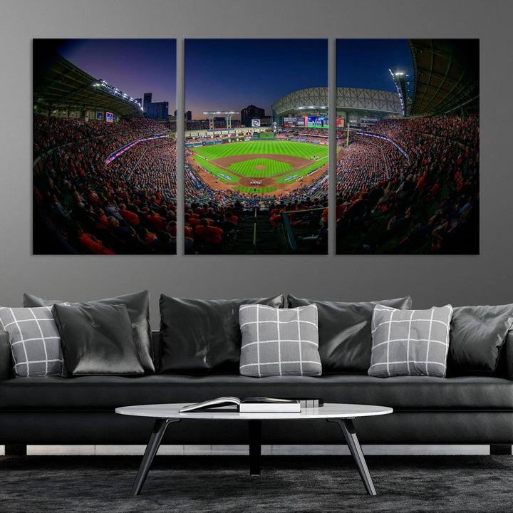 Minute Maid Park Houston Astros Stadium Wall Art Canvas Print