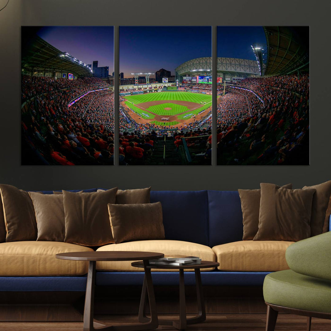 Minute Maid Park Houston Astros Stadium Wall Art Canvas Print