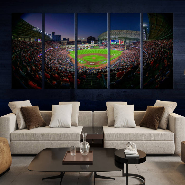 Minute Maid Park Houston Astros Stadium Wall Art Canvas Print