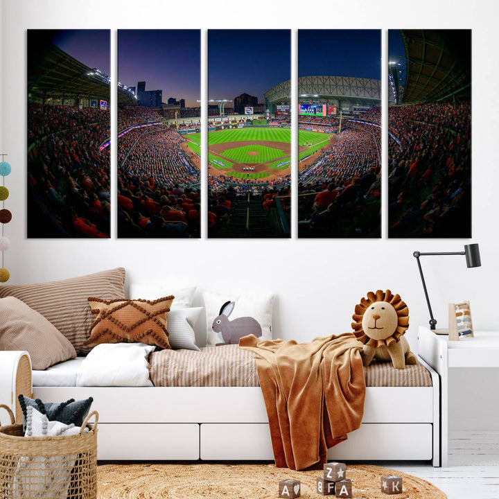 Minute Maid Park Houston Astros Stadium Wall Art Canvas Print