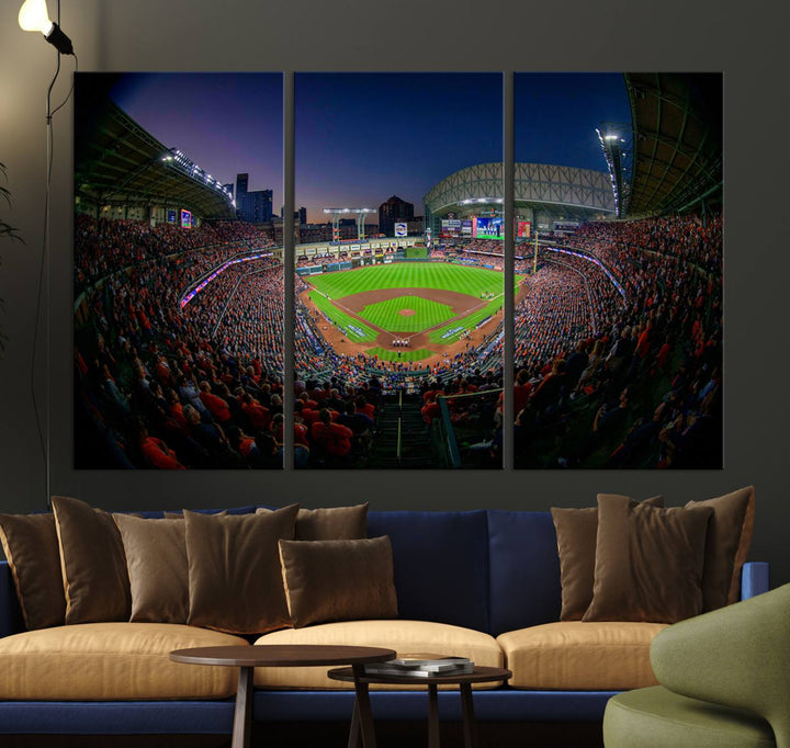 Minute Maid Park Houston Astros Stadium Wall Art Canvas Print