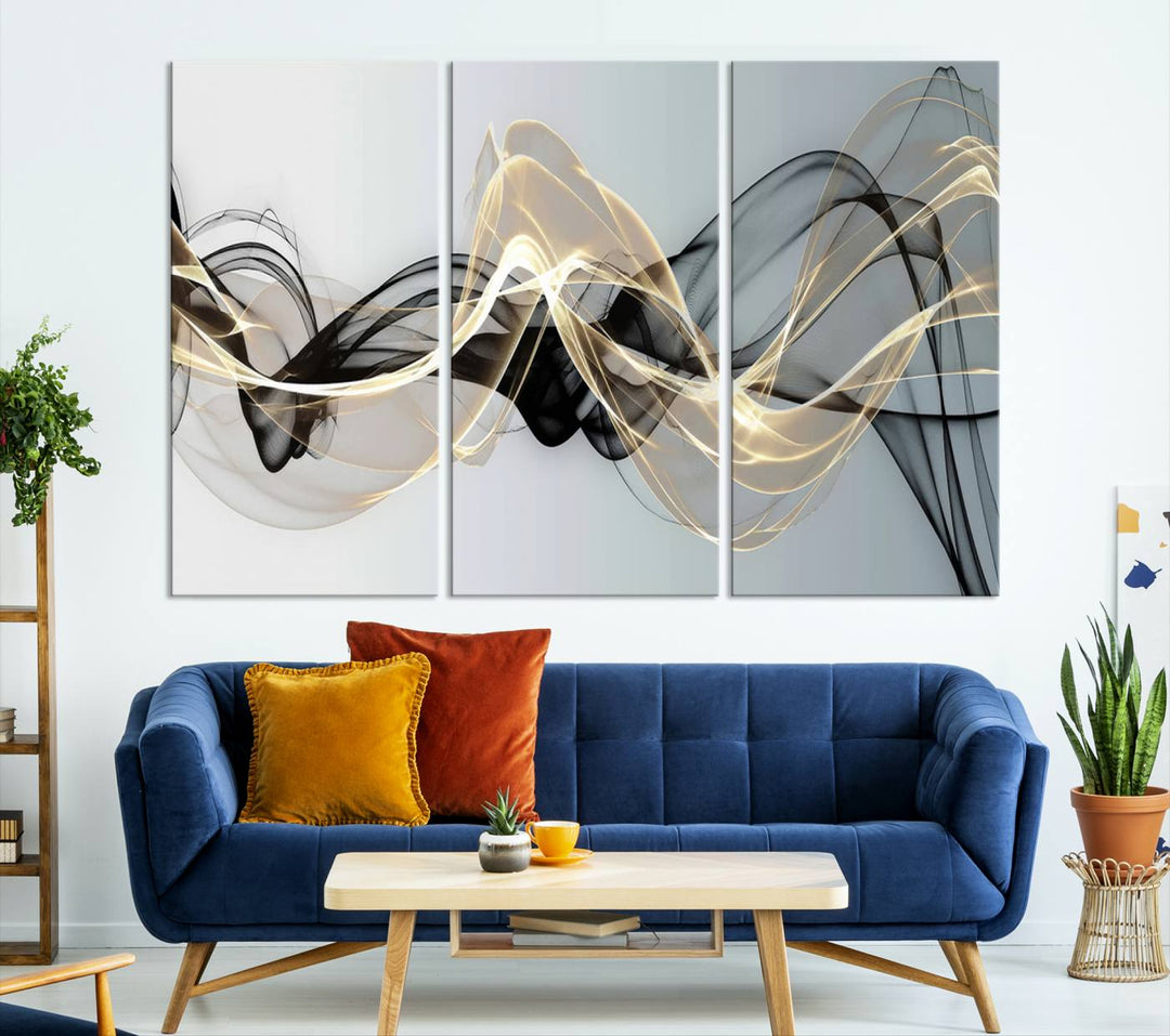 Modern Abstract Art Multi Panel Wall Art Canvas Print