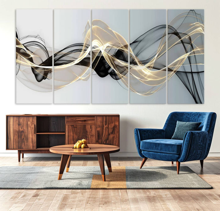 Modern Abstract Art Multi Panel Wall Art Canvas Print