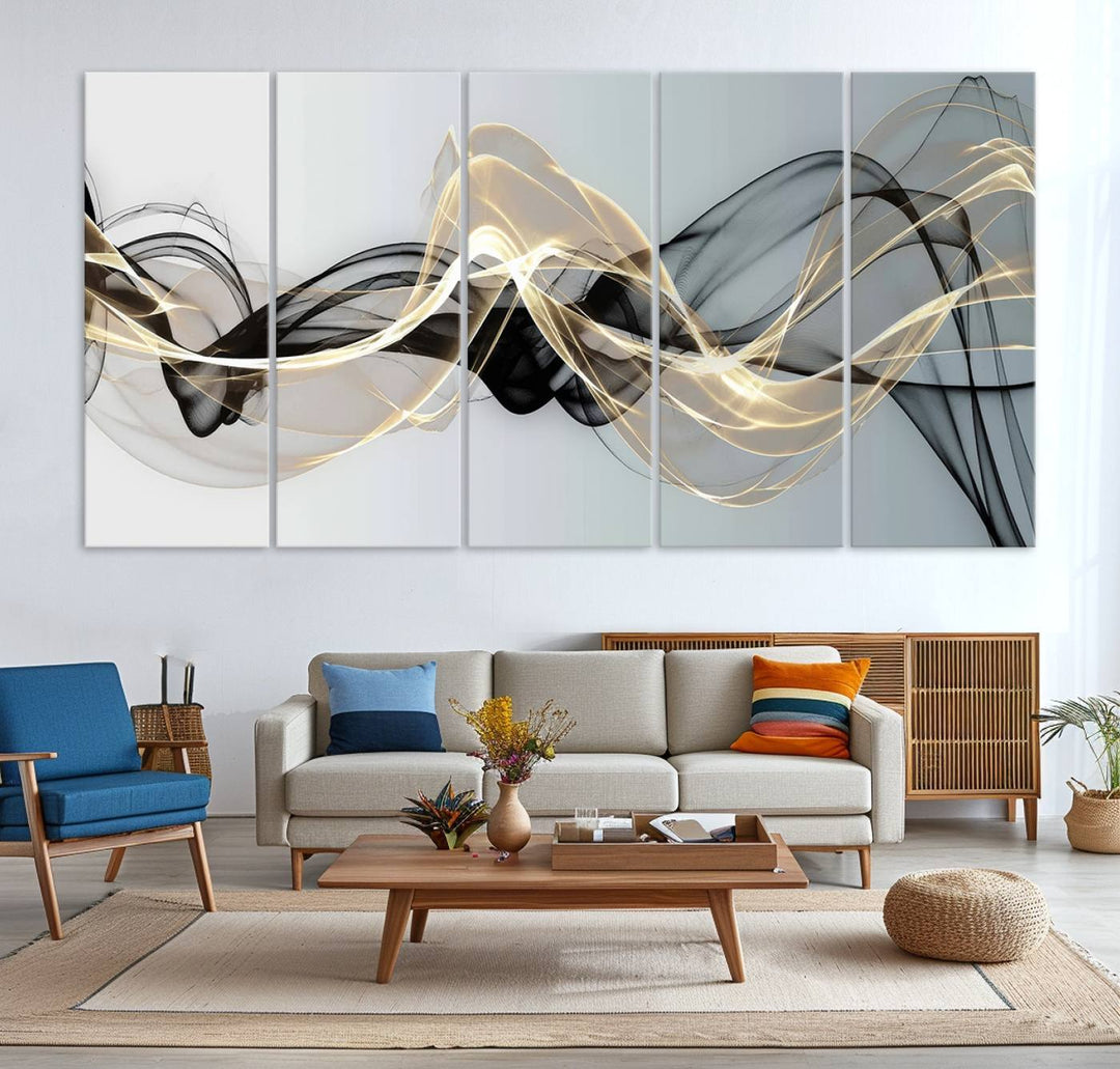 Modern Abstract Art Multi Panel Wall Art Canvas Print