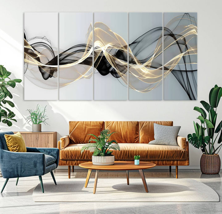 Modern Abstract Art Multi Panel Wall Art Canvas Print