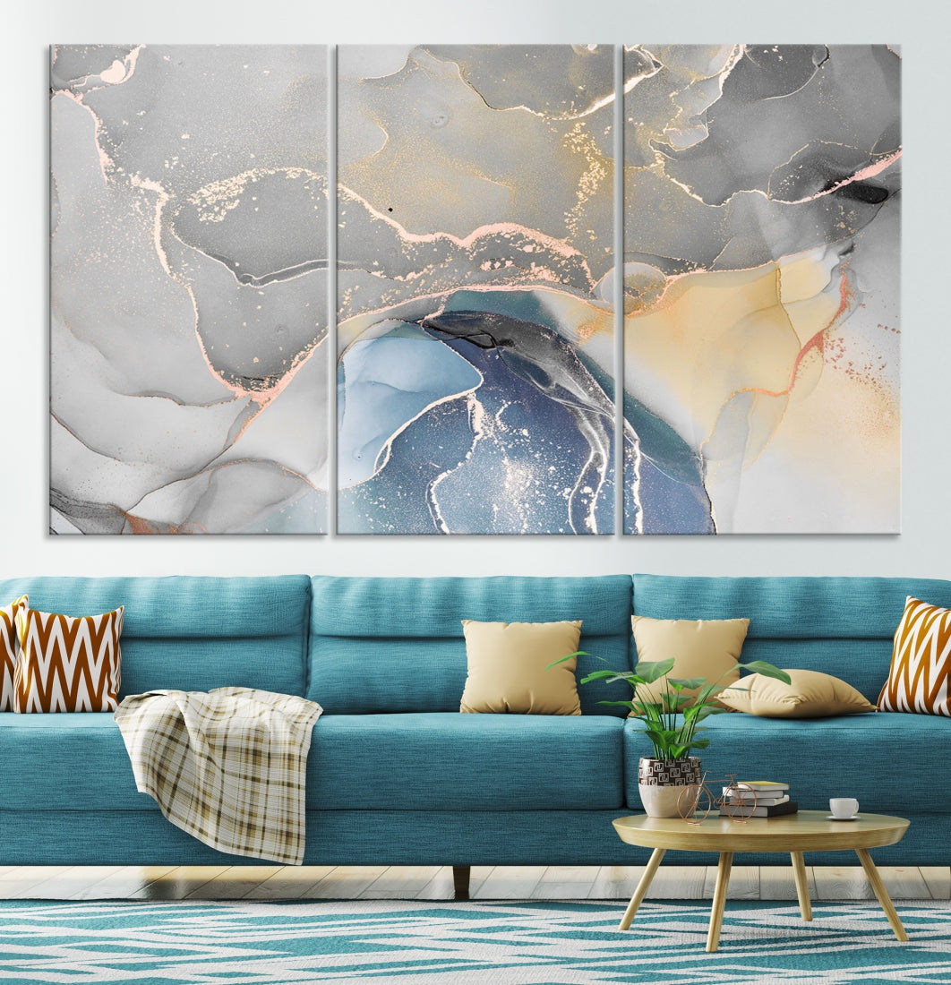 Modern Abstract Painting on Giclee Canvas Wall Art Print for Living Room Decor