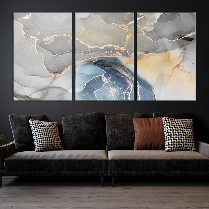 Modern Abstract Painting on Giclee Canvas Wall Art Print for Living Room Decor