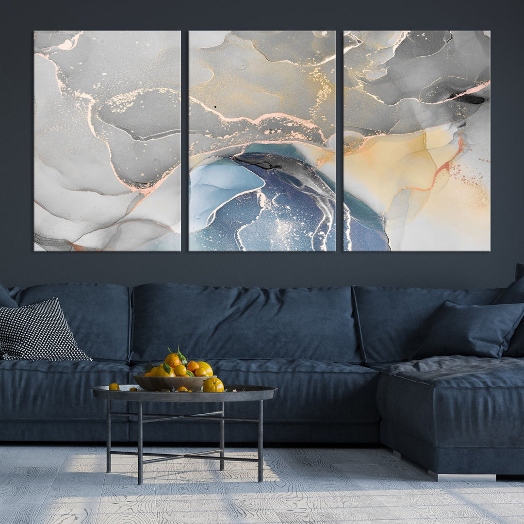 Modern Abstract Painting on Giclee Canvas Wall Art Print for Living Room Decor