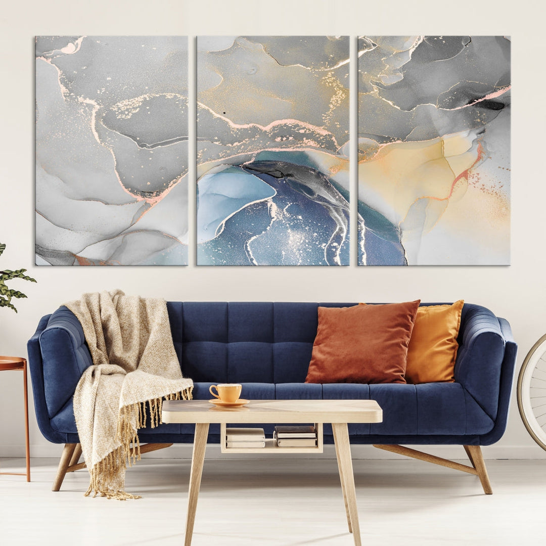 Modern Abstract Painting on Giclee Canvas Wall Art Print for Living Room Decor