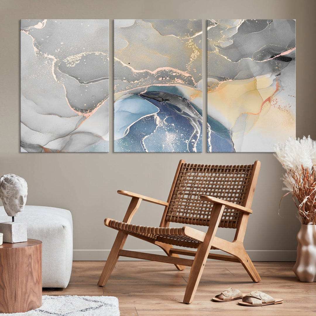 Modern Abstract Painting on Giclee Canvas Wall Art Print for Living Room Decor