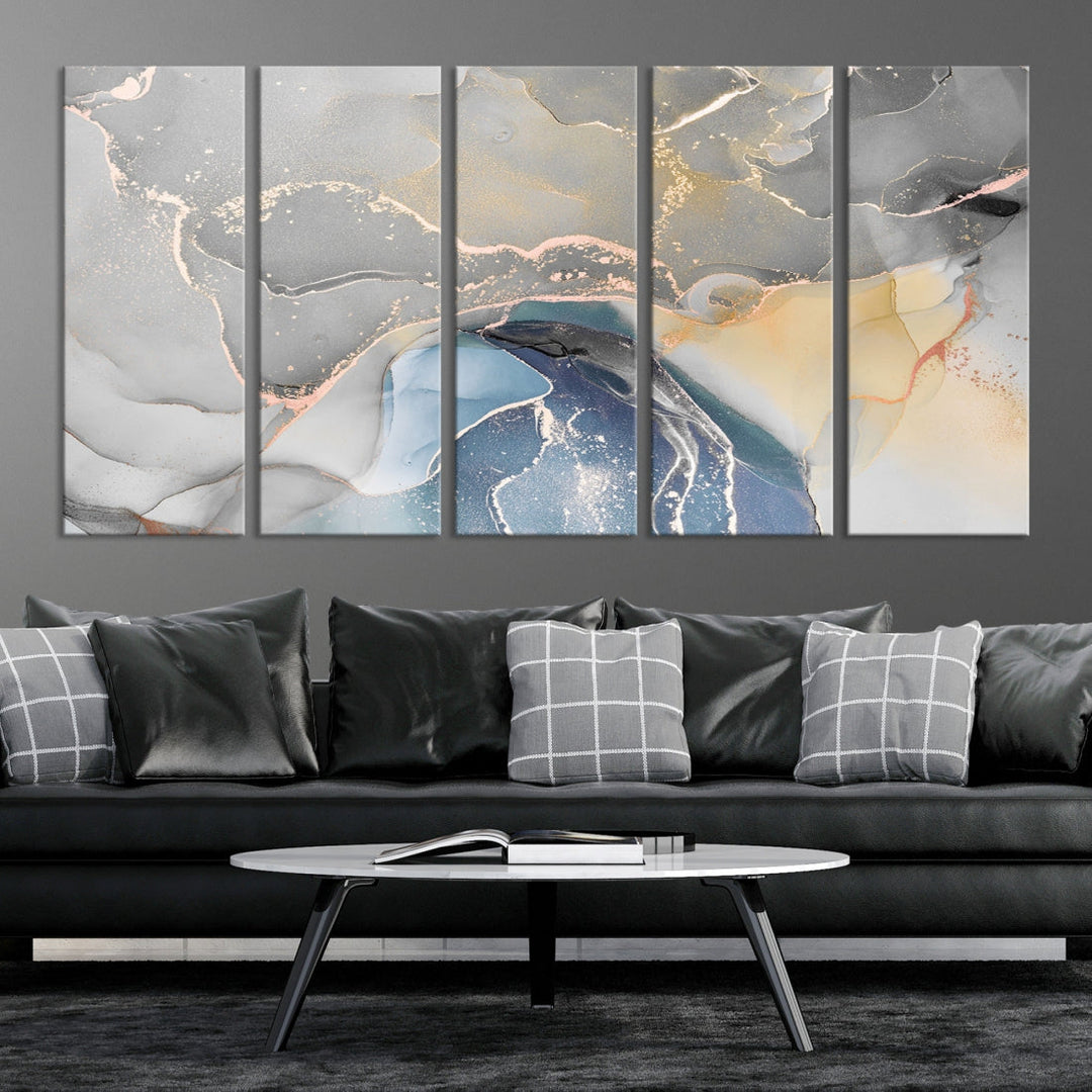 Modern Abstract Painting on Giclee Canvas Wall Art Print for Living Room Decor