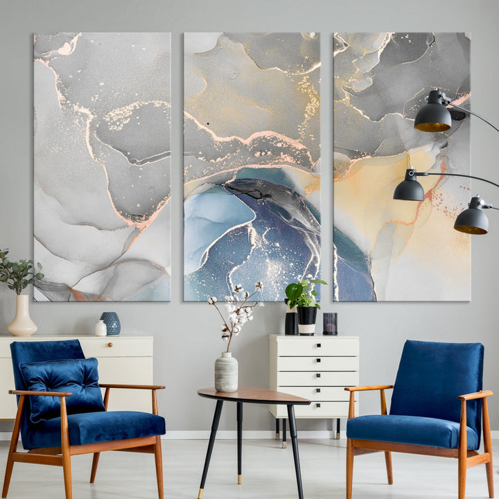 Modern Abstract Painting on Giclee Canvas Wall Art Print for Living Room Decor