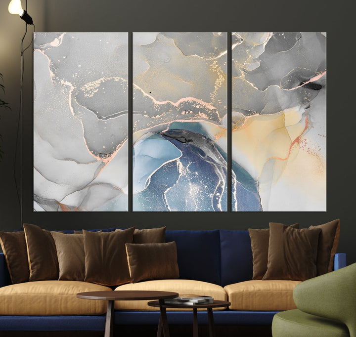 Modern Abstract Painting on Giclee Canvas Wall Art Print for Living Room Decor