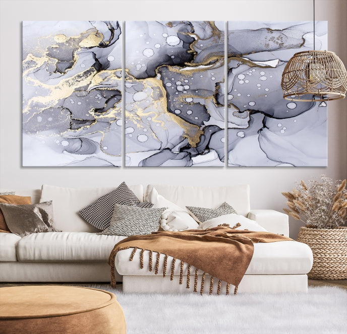 Modern Extra Large Abstract Painting on Giclee Canvas Wall Art Print