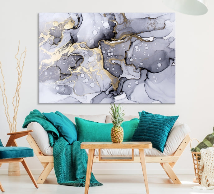 Modern Extra Large Abstract Painting on Giclee Canvas Wall Art Print