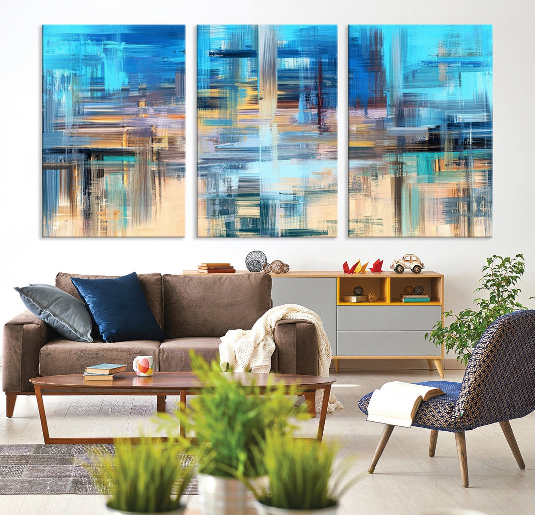 Modern Work of Art Painting on Canvas Large Wall Art Print