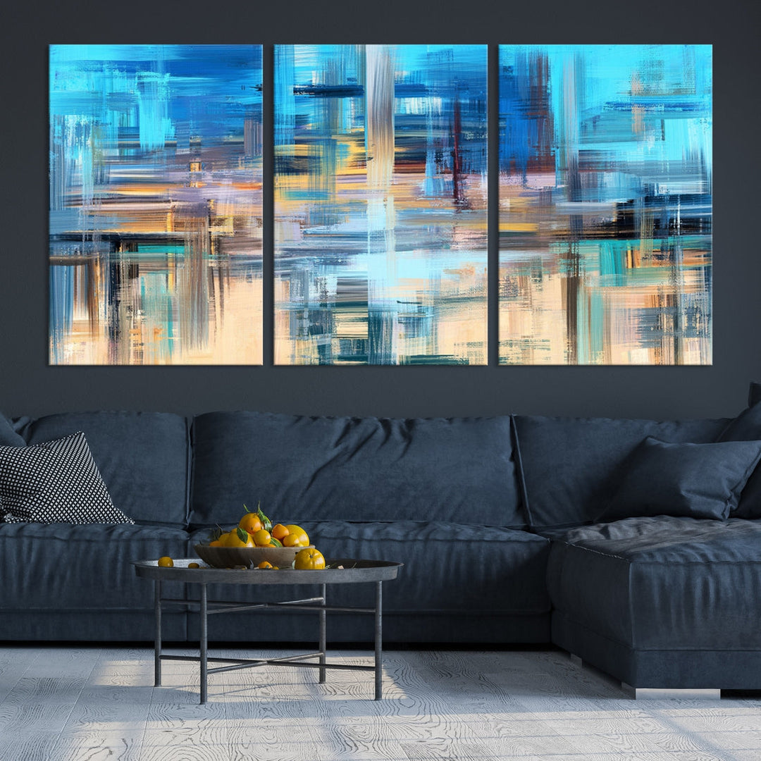 Modern Work of Art Painting on Canvas Large Wall Art Print