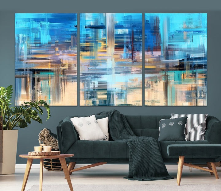 Modern Work of Art Painting on Canvas Large Wall Art Print