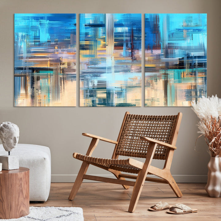 Modern Work of Art Painting on Canvas Large Wall Art Print