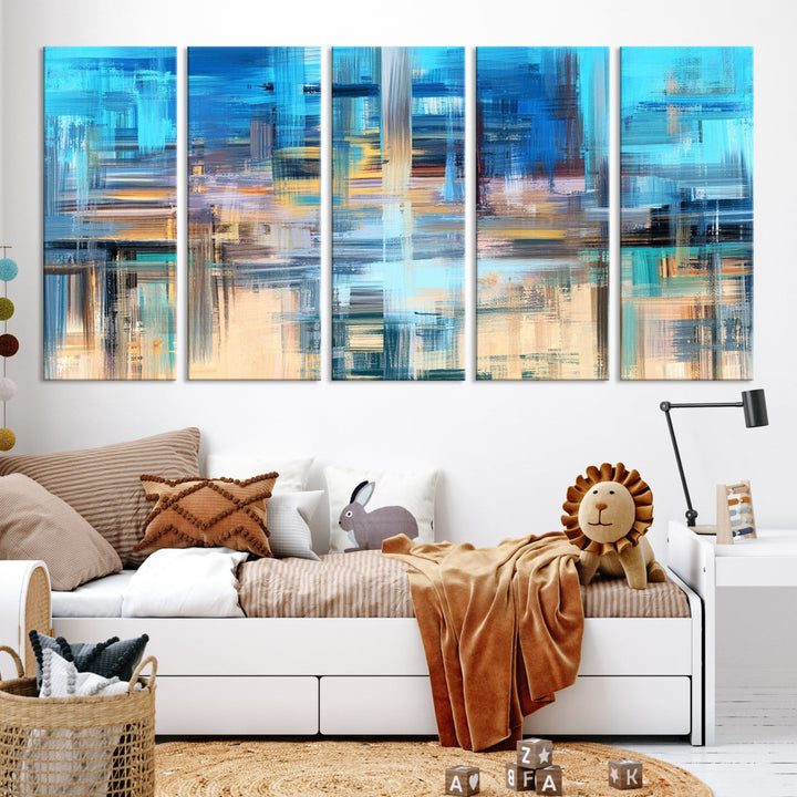 Modern Work of Art Painting on Canvas Large Wall Art Print