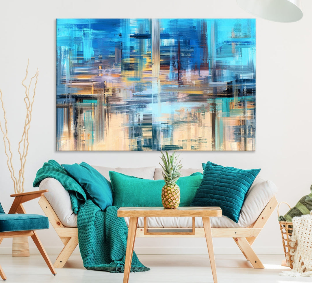 Modern Work of Art Painting on Canvas Large Wall Art Print