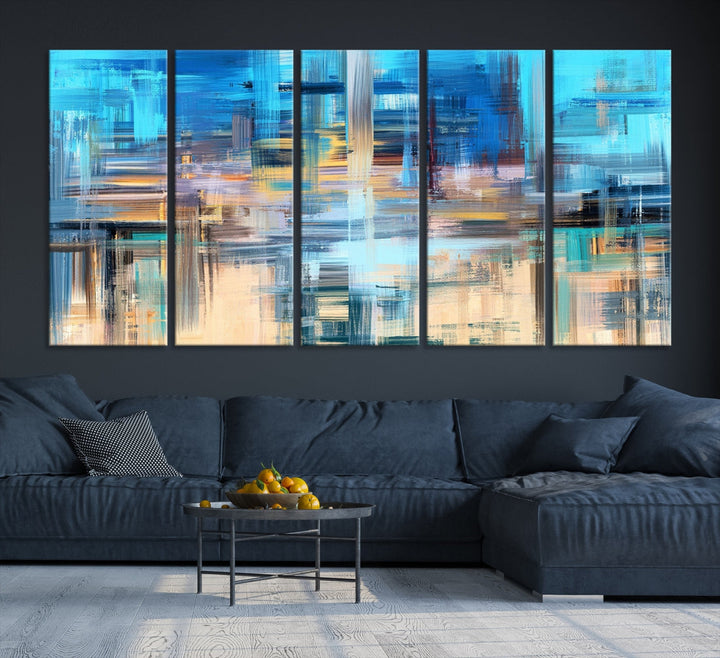 Modern Work of Art Painting on Canvas Large Wall Art Print