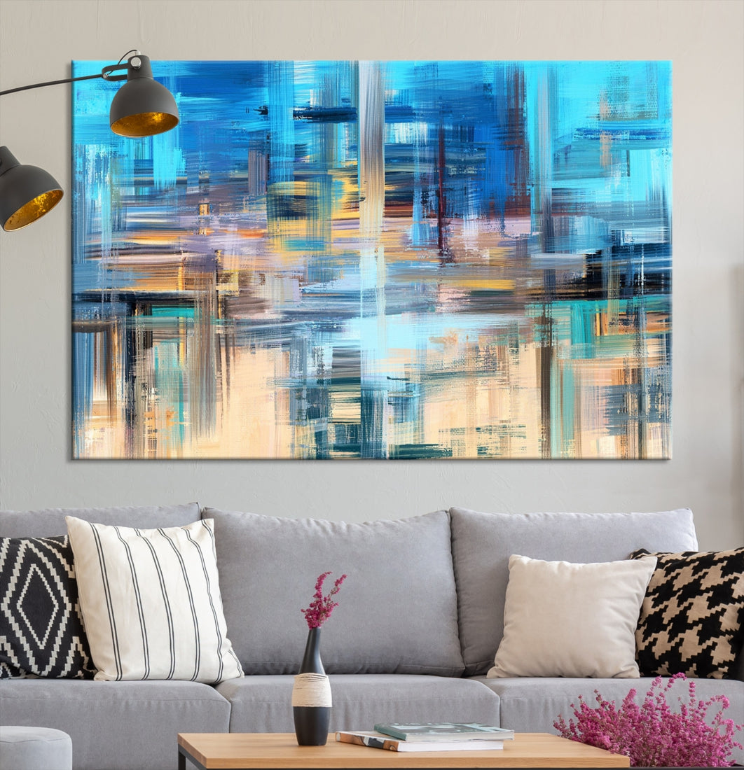 Modern Work of Art Painting on Canvas Large Wall Art Print