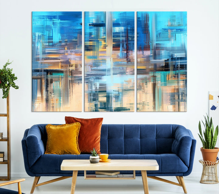 Modern Work of Art Painting on Canvas Large Wall Art Print