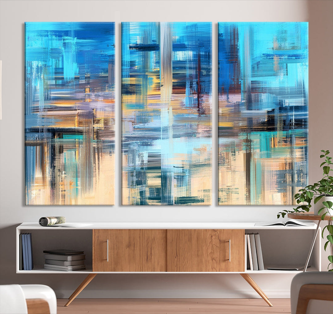 Modern Work of Art Painting on Canvas Large Wall Art Print