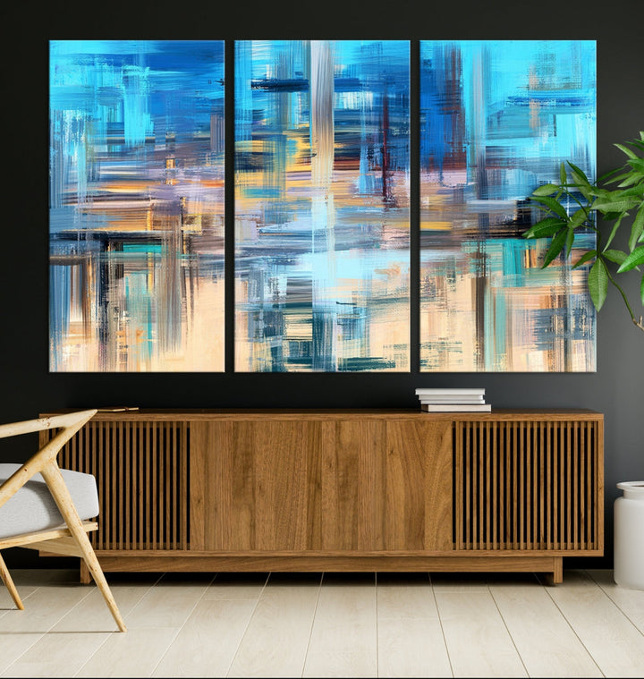 Modern Work of Art Painting on Canvas Large Wall Art Print