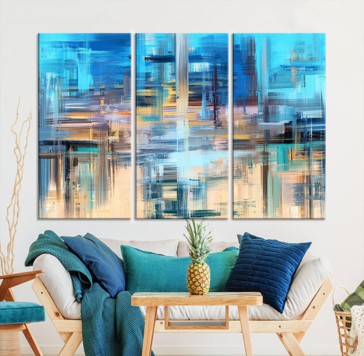 Modern Work of Art Painting on Canvas Large Wall Art Print