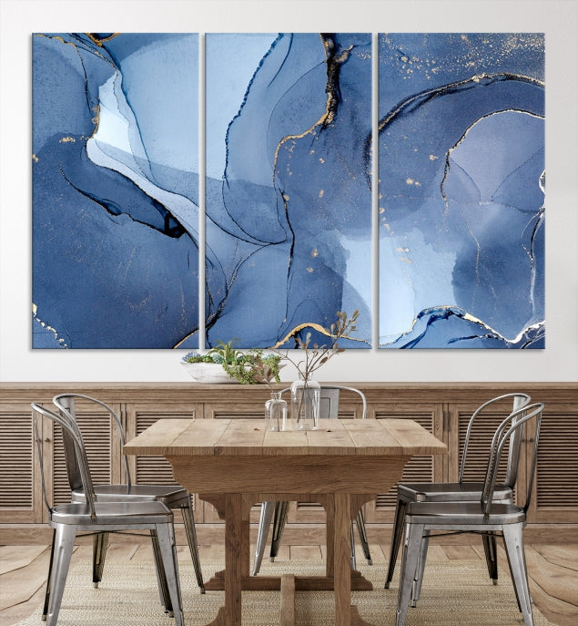 Multi Panel Abstract Art Print Marble Wall Decor Modern Canvas Print