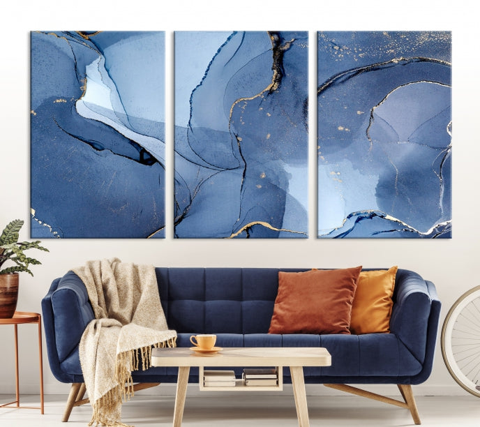 Multi Panel Abstract Art Print Marble Wall Decor Modern Canvas Print