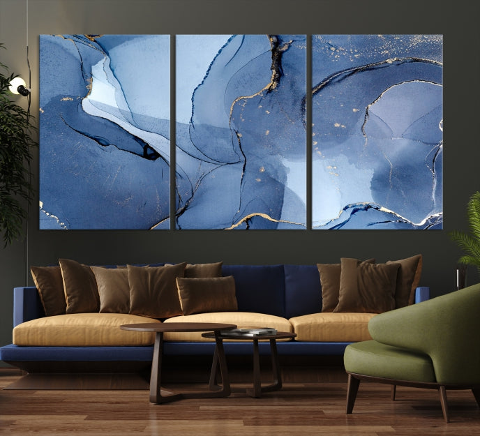 Multi Panel Abstract Art Print Marble Wall Decor Modern Canvas Print