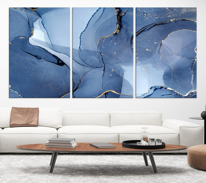 Multi Panel Abstract Art Print Marble Wall Decor Modern Canvas Print