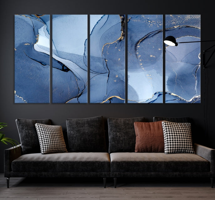 Multi Panel Abstract Art Print Marble Wall Decor Modern Canvas Print