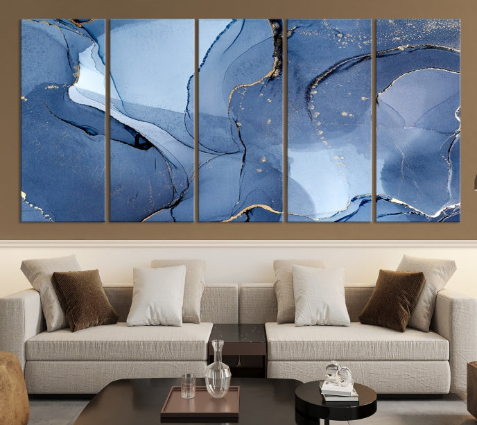 Multi Panel Abstract Art Print Marble Wall Decor Modern Canvas Print