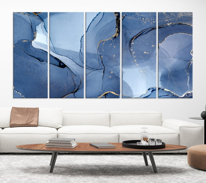 Multi Panel Abstract Art Print Marble Wall Decor Modern Canvas Print