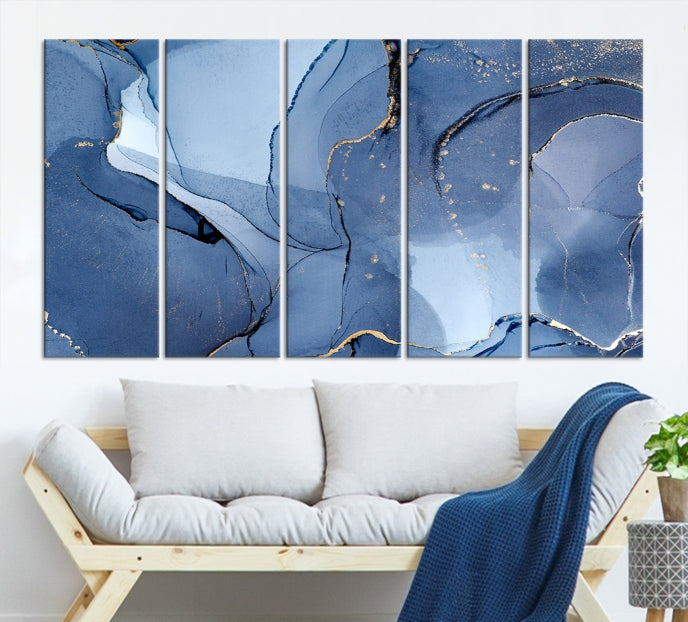 Multi Panel Abstract Art Print Marble Wall Decor Modern Canvas Print