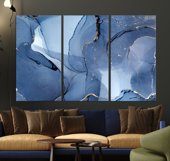 Multi Panel Abstract Art Print Marble Wall Decor Modern Canvas Print