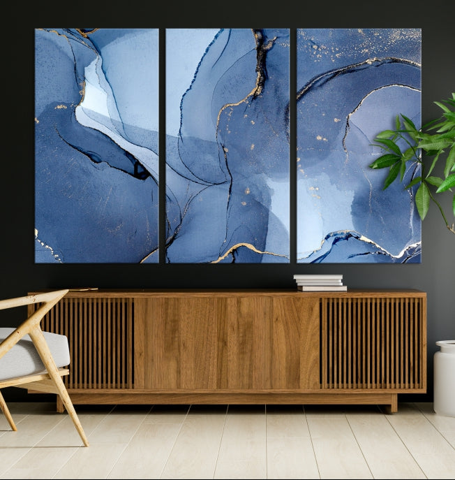 Multi Panel Abstract Art Print Marble Wall Decor Modern Canvas Print