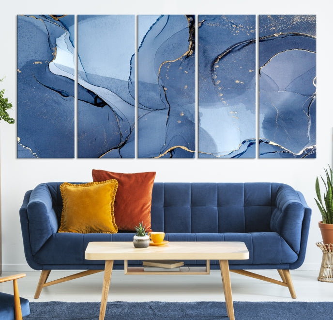 Multi Panel Abstract Art Print Marble Wall Decor Modern Canvas Print